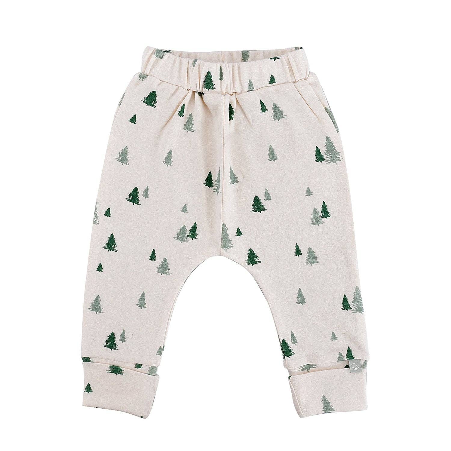 Finn + Emma Organic Cotton Cuffed Winter Trees Lounge Pants