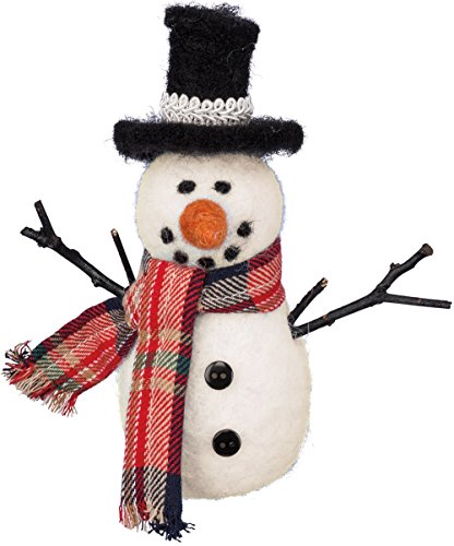 Top Hat Snowman Critter Ornament