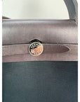 HERMÈS Toile Vache Hunter Herbag Zip 31 PM Black Ebene Shoulder Bag
