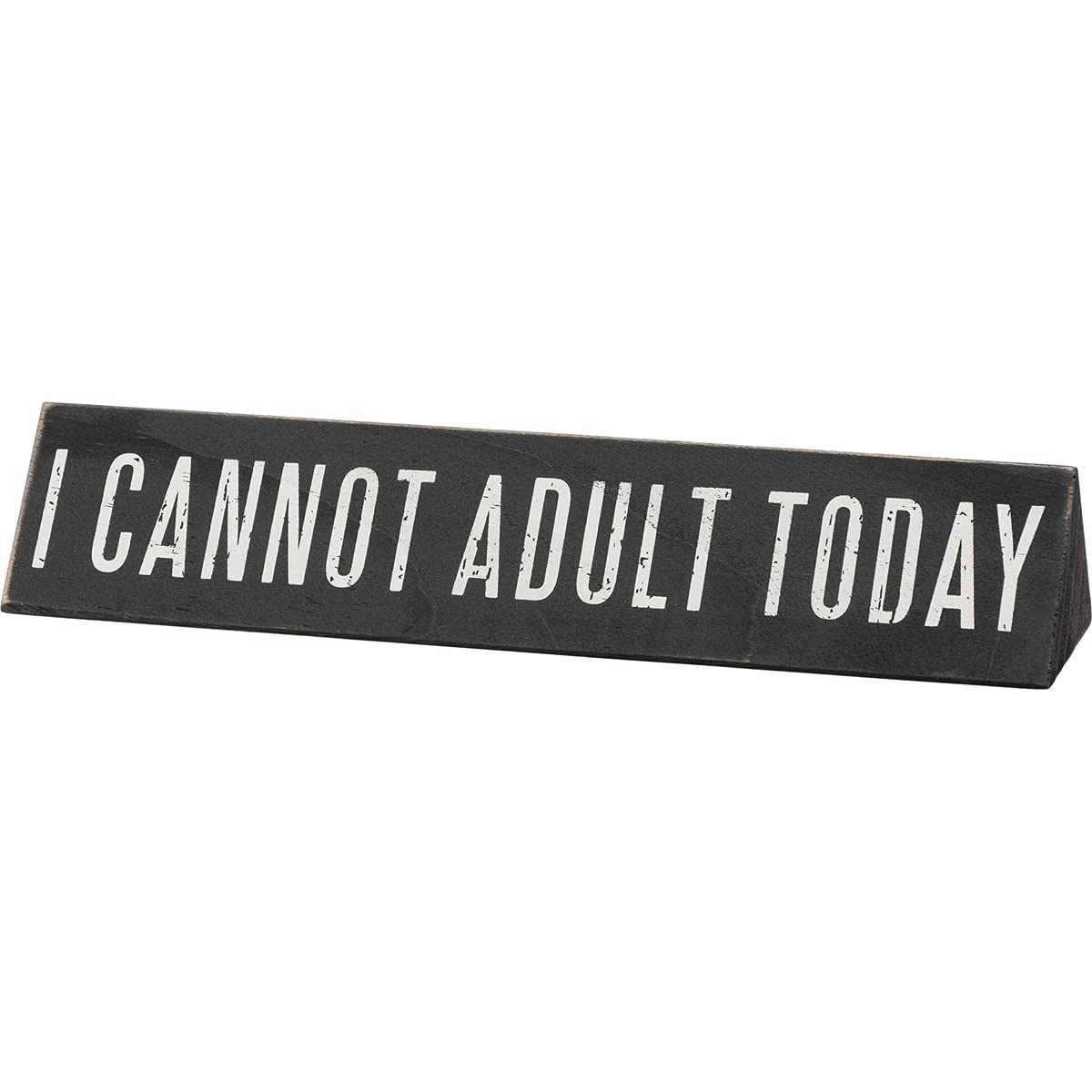 Hold On...Overthinking It/I Cannot Adult Today Desk Plate