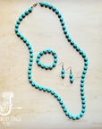 **Turquoise Blue Melon Beaded Stretch Bracelet 809g