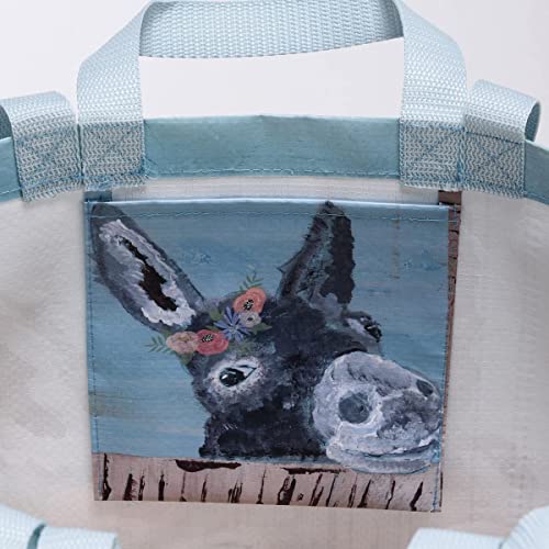 Donkey Flower Crown Tote Bag