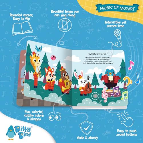 Ditty Bird Music Of Mozart Interactive Sound Book