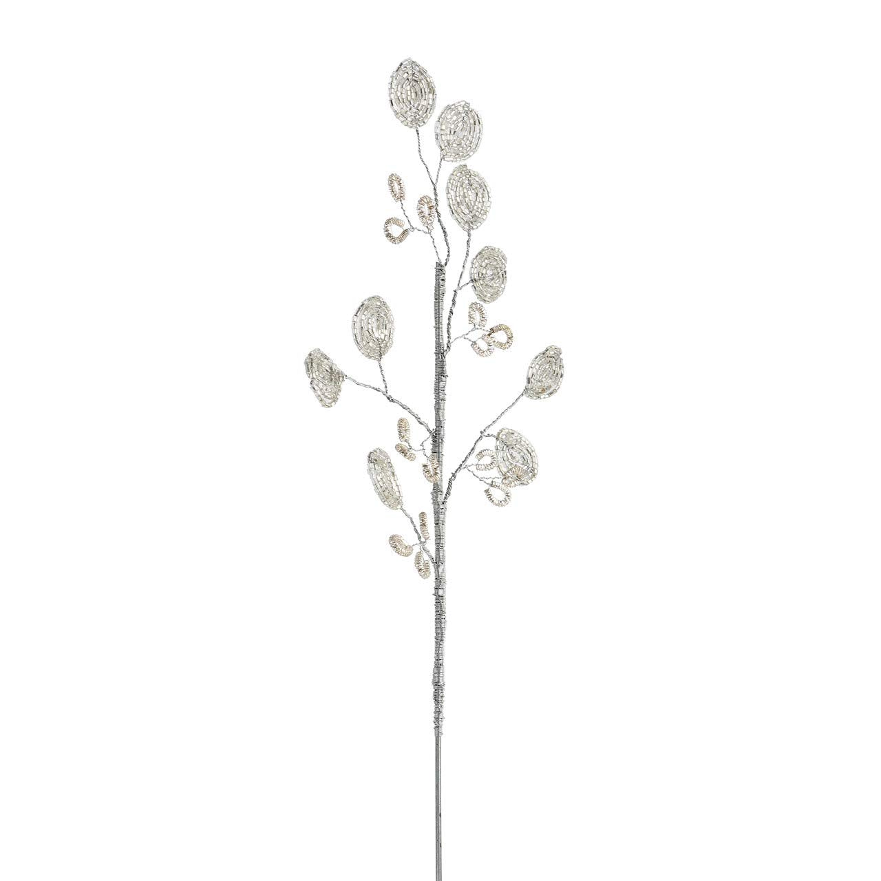 Beaded Leaf Floral Pick