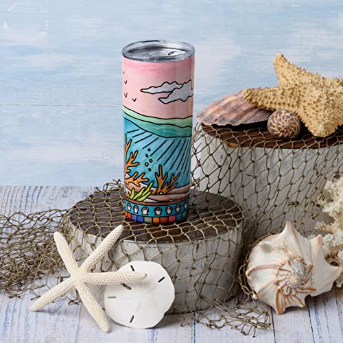 Colorful Coral Tumbler