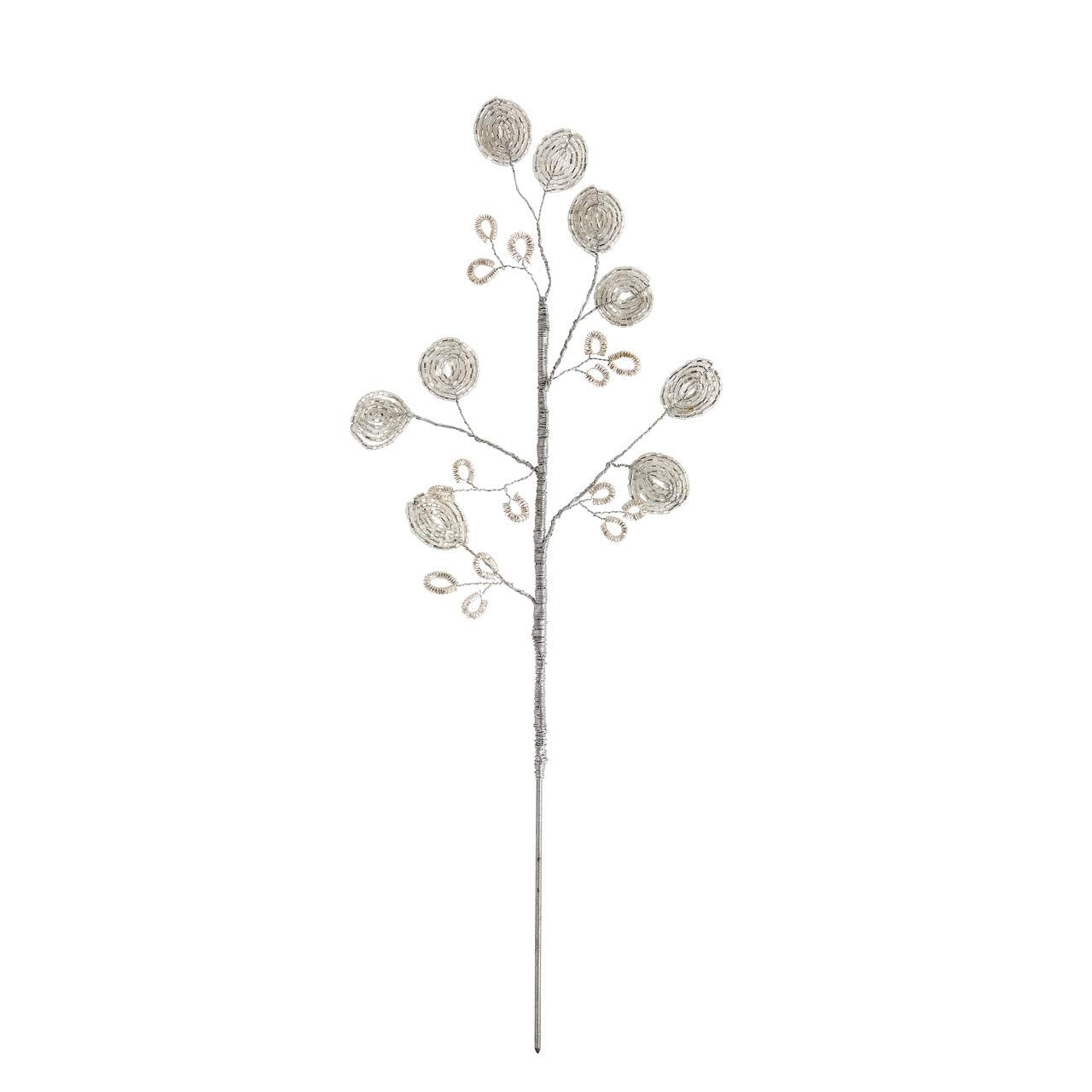 Beaded Leaf Floral Pick