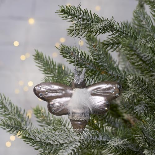 Silver Glass Insect Ornament