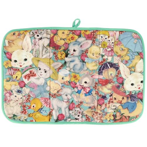 Vintage Easter Drying Mat