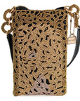 Mary Frances Gone Wild Beaded Crossbody Phone Bag