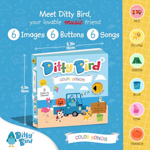 Ditty Bird Color Songs Interactive Song Book