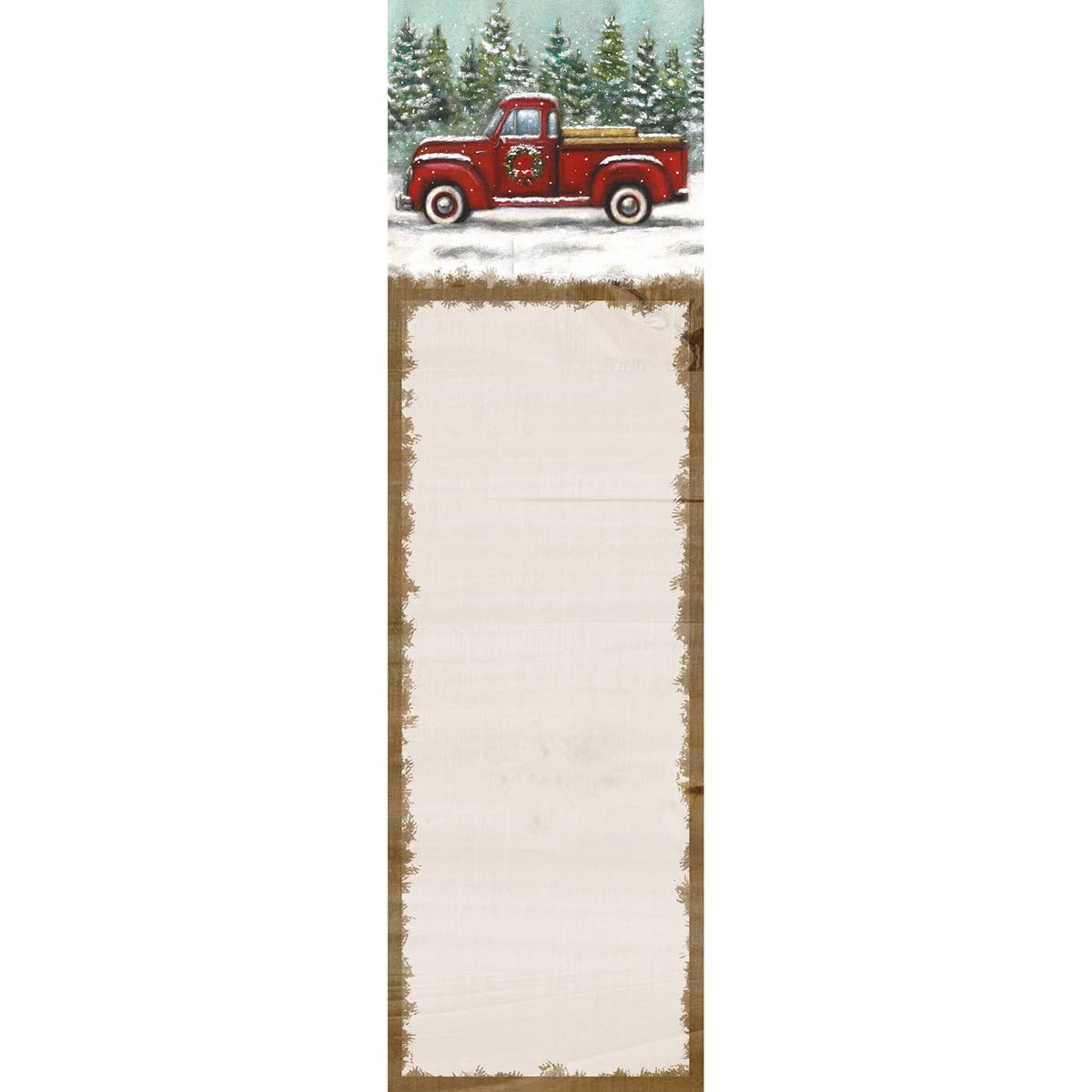 Vintage Red Truck List Pad