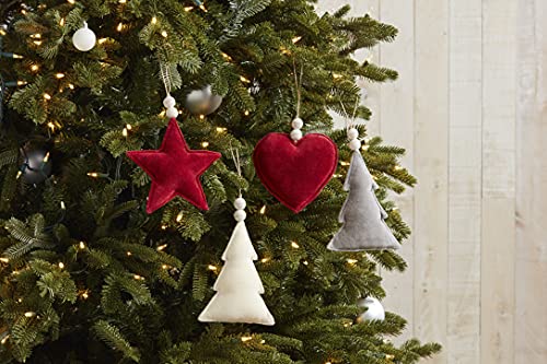 Mud Pie Velvet Star Ornament