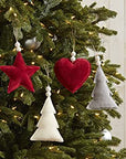 Mud Pie Velvet Star Ornament