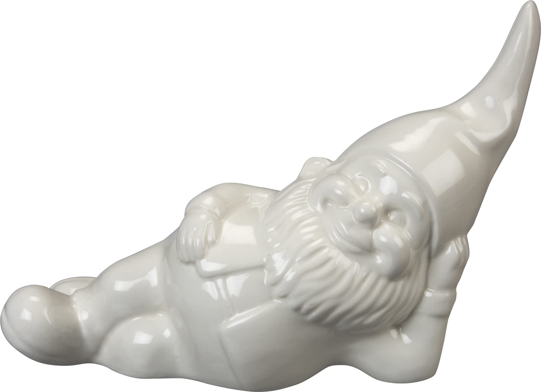 Lounging Stoneware Christmas Gnome