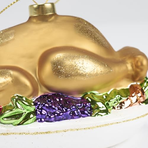 Glass Turkey Ornament