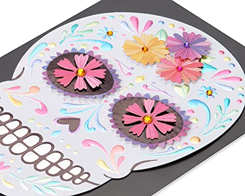 Papyrus Día De Los Muertos Sugar Skull Card