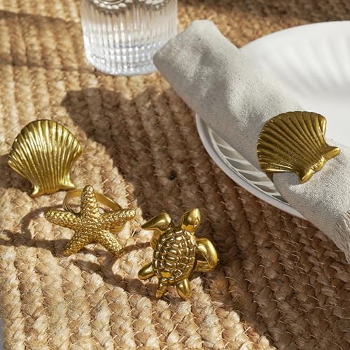 Beach Napkin Ring Set