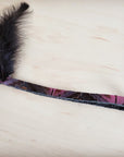 Genuine Leather Magenta Navajo w/ Black Feathers 954w