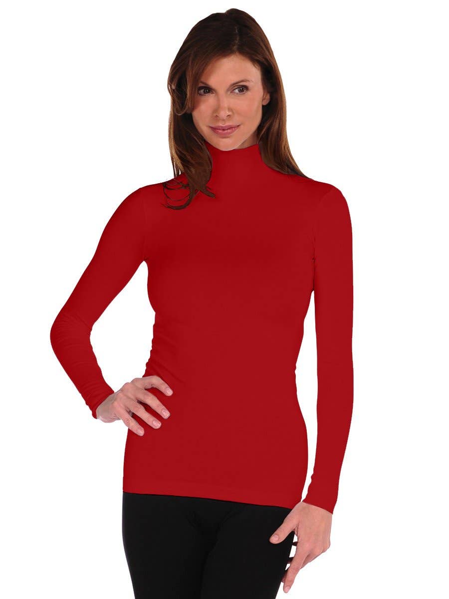 Tees By Tina Long Sleeve Mock Neck Turtleneck (800MN)