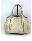Gucci Sukey Medium Guccissima Leather Mystic White Tote