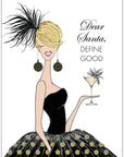 s.e. hagarman Christmas Martini Define Good Christmas Card