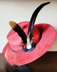 Boho Western Hat w/ Choice of Feather Hat Band-Rust 982g