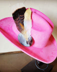 **Turkey & Gold Feather Hat Band (Band Only) 983s