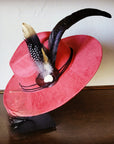Boho Western Hat w/ Choice of Feather Hat Band-Rust 982g