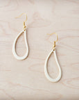 **Matte Gold Teardrop Earrings 200f