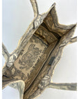 Dior Medium Book Tote Toile de Jouy Ecru and Gray Embroidery