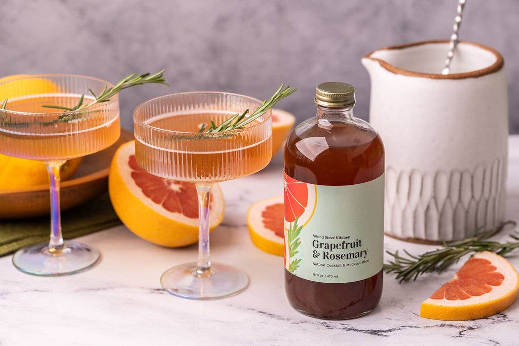 Grapefruit &amp; Rosemary Cocktail and Mocktail Mixer, 16 fl oz
