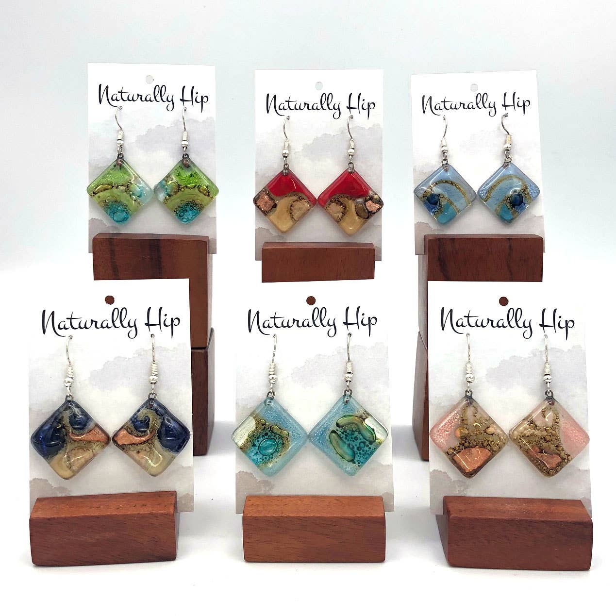 Fused Glass Earrings
