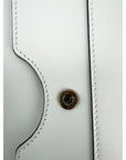 Gucci Queen Margaret Bee Wallet on a Chain Mystic White Clutch