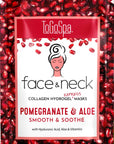 ToGoSpa Face & Neck Pomegranate & Aloe Collagen Hydrogel Express Masks
