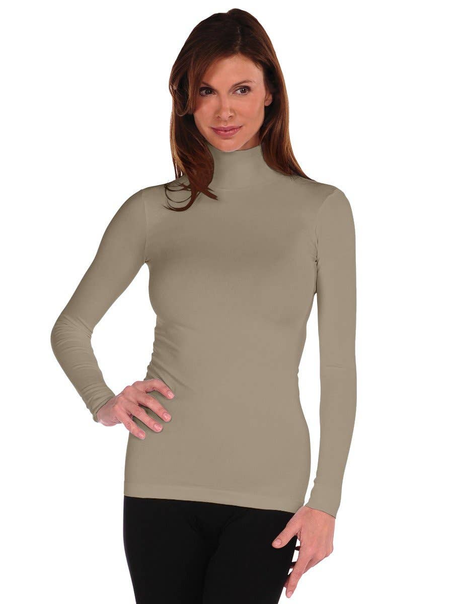 Tees By Tina Long Sleeve Mock Neck Turtleneck (800MN)