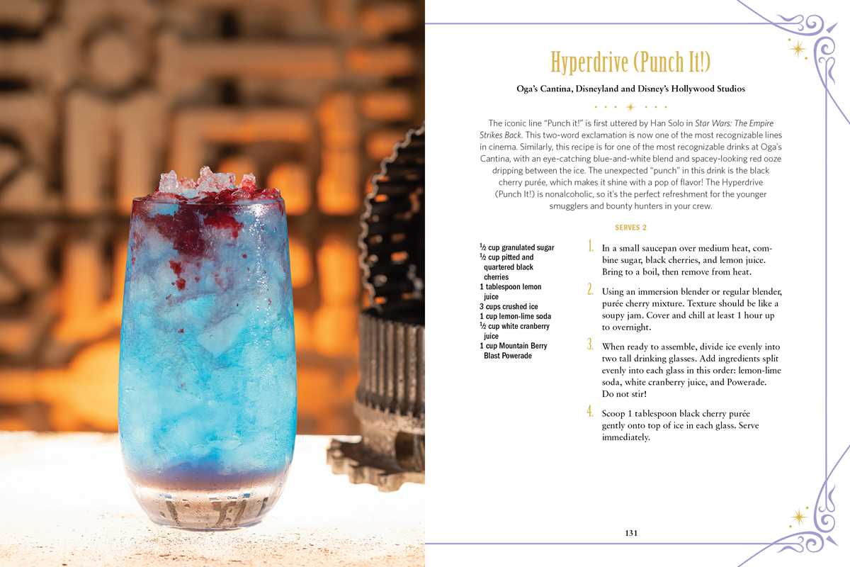 Disney Parks Drink Recipe Book