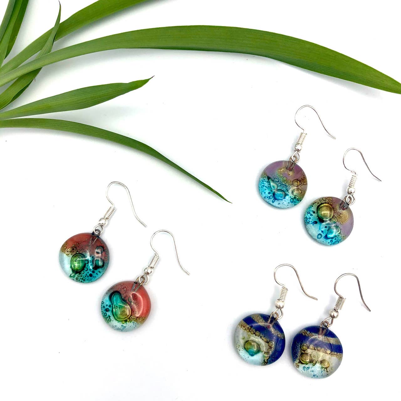 Fused Glass Earrings