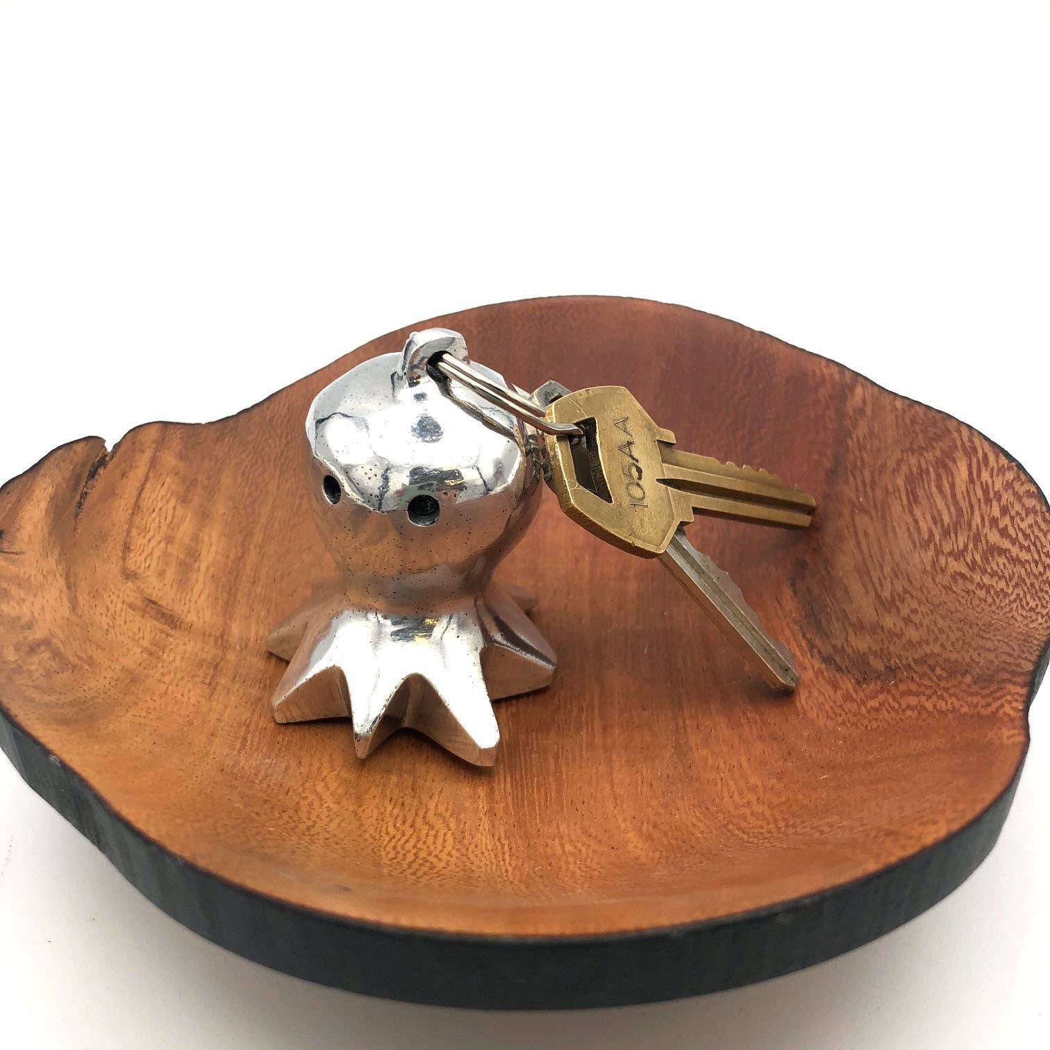 Aluminum Octopus Keychain