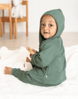 finn + emma Organic Cotton Pine Green Hoodie