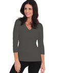 Diamont 3/4 Sleeve V-Neck (29VQ)