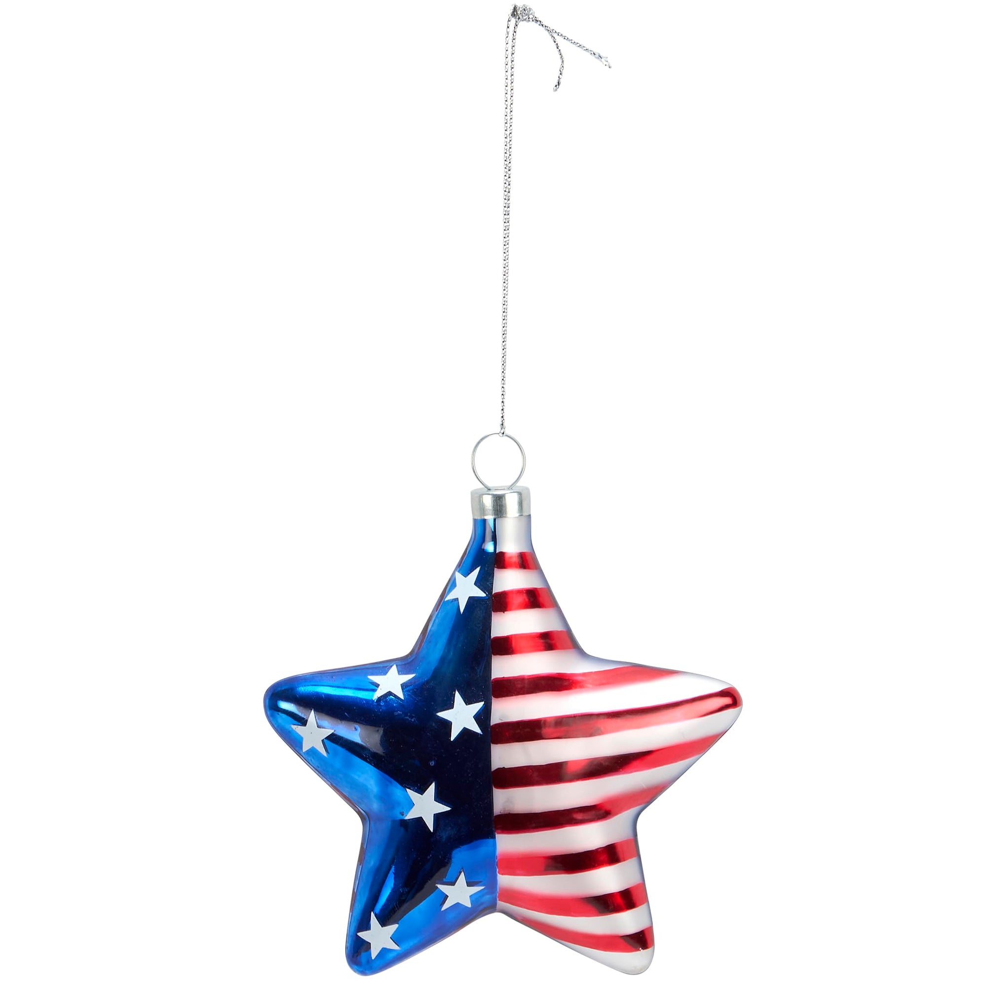 Patriotic American Flag Star Ornament