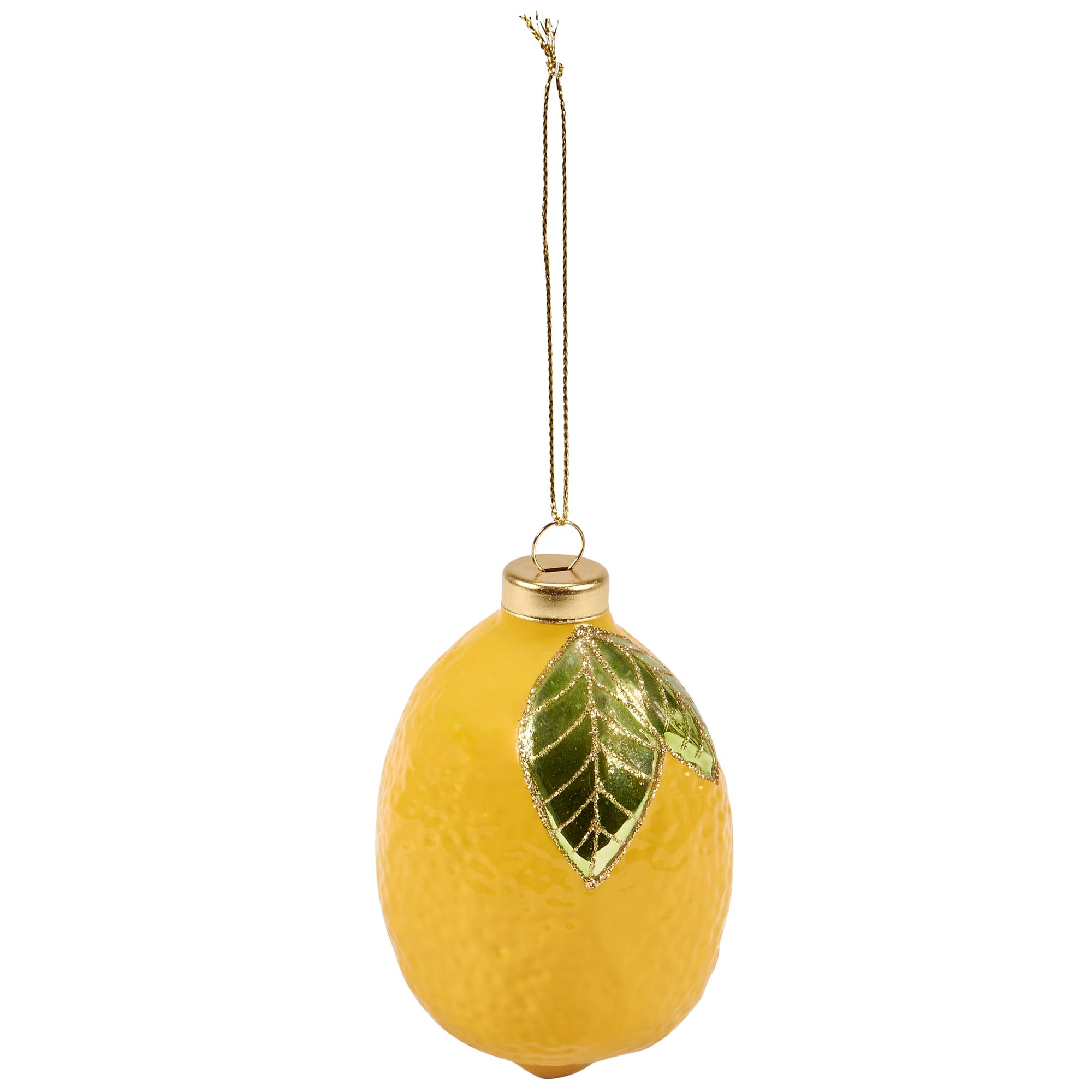 Lemon Glass Christmas Ornament