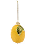 Lemon Glass Christmas Ornament