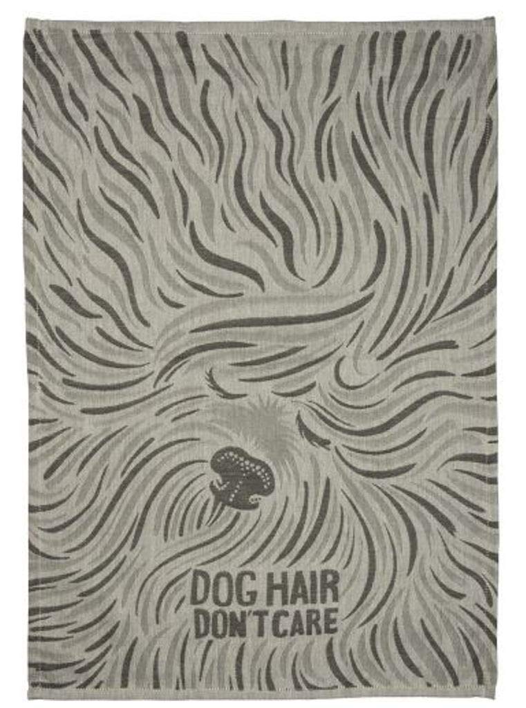 Dog Hair Don't Care Jacquard Tea Towel