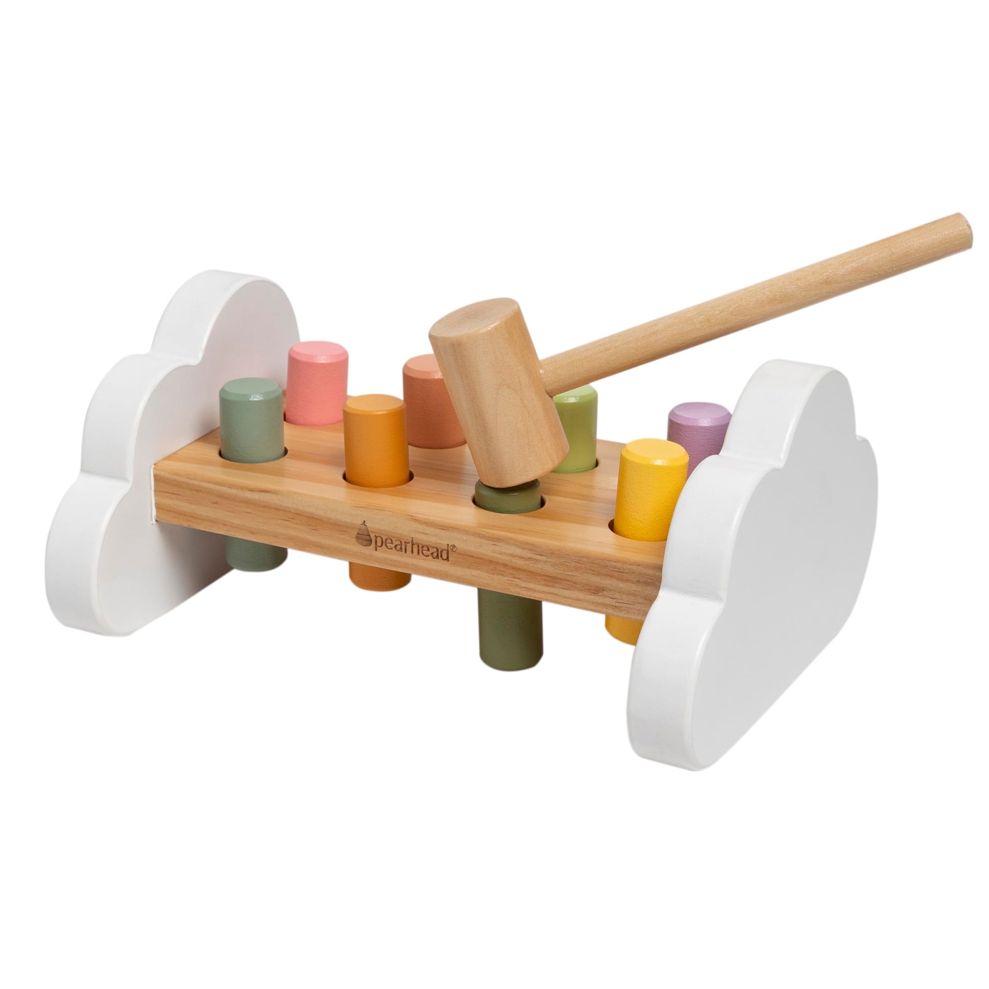 Montessori Hammer Bench &amp; Wooden Pounding Toy for Toddlers