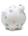 Pastel Polka Dot Piggy Bank
