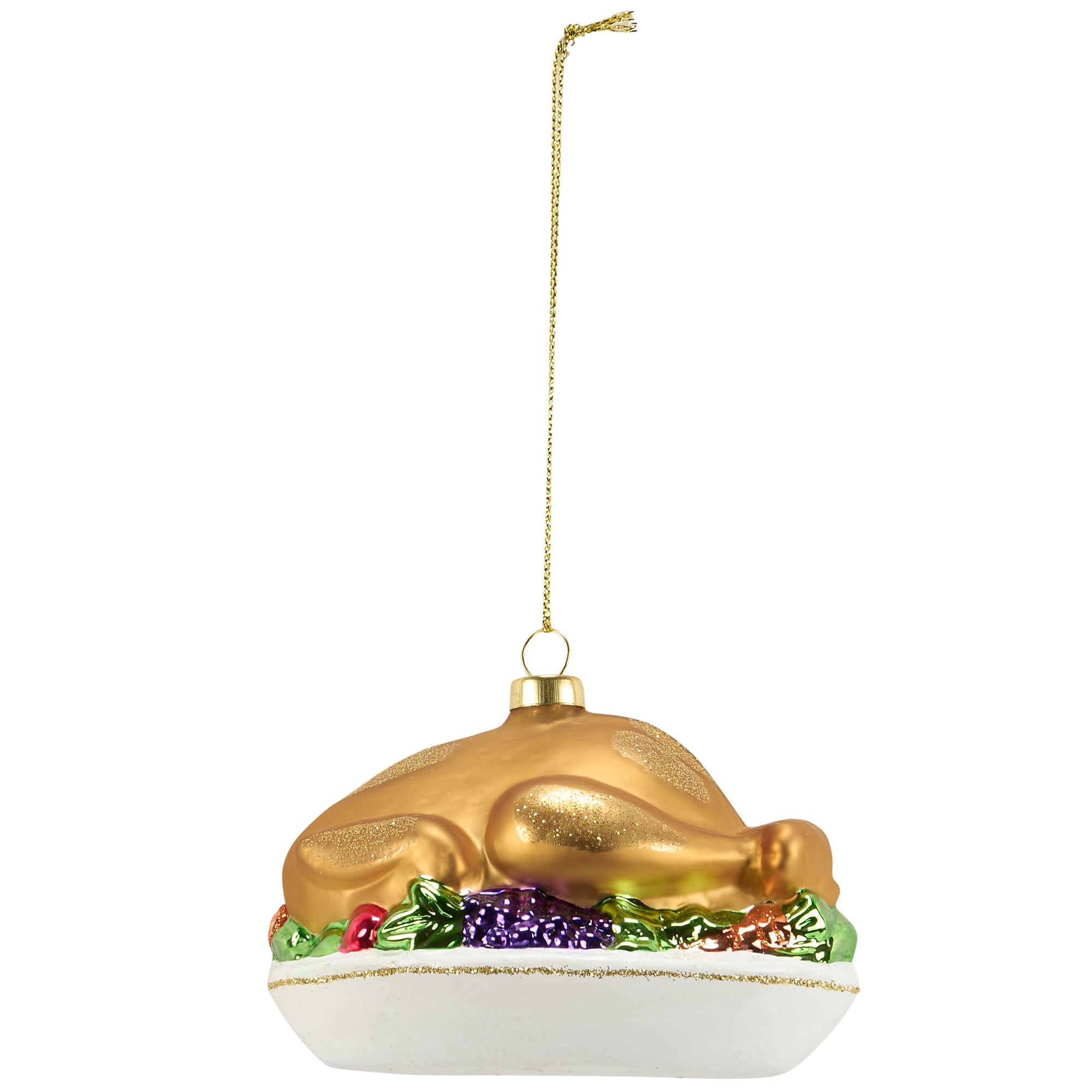 Glass Turkey Ornament