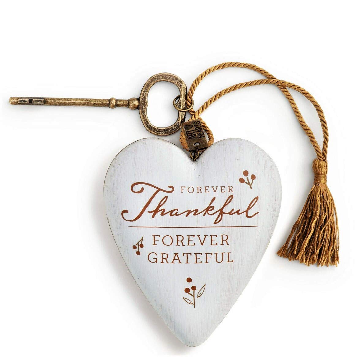Forever Thankful Art Heart Ornament
