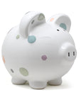 Pastel Polka Dot Piggy Bank