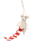 Knitting Mouse Ornament